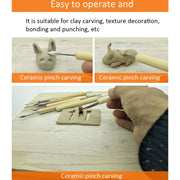 11pcs/set 11pcs/set Soft Clay DIY Wooden Knife Tools