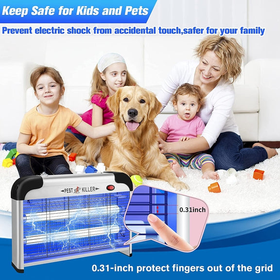 SK611 Indoor Household 20W Electric Shock Mosquito Killer Lamp High Voltage Hotel Fly Killer Lamp(EU Plug)