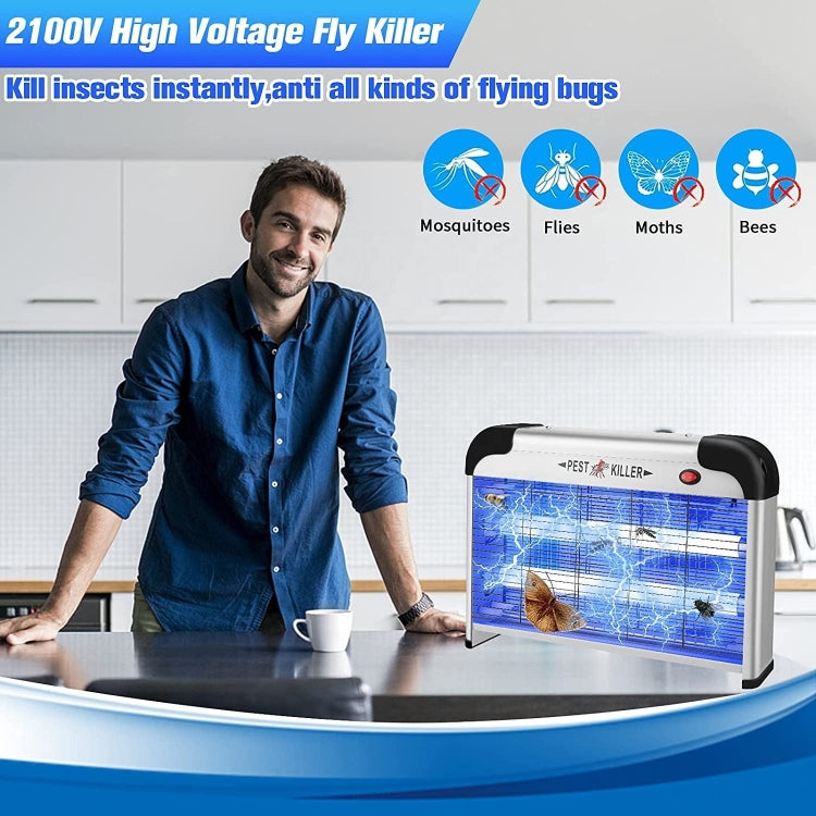 SK611 Indoor Household 20W Electric Shock Mosquito Killer Lamp High Voltage Hotel Fly Killer Lamp(EU Plug)