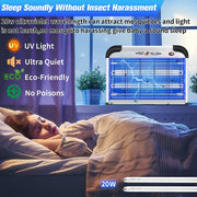 SK611 Indoor Household 20W Electric Shock Mosquito Killer Lamp High Voltage Hotel Fly Killer Lamp(EU Plug)