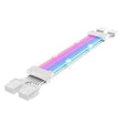 Double 8pin Graphics Card Power Supply Wire White 5V ARGB Neon Color Line - PCIE Cable by PMC TechLife | Online Shopping South Africa | PMC TechLife | Buy Now Pay Later Mobicred