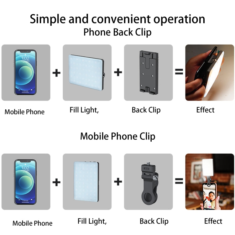 V11 Cool & Warm  With Screen  5W Mobile Phone Fill Light Live Broadcast Pocket Light