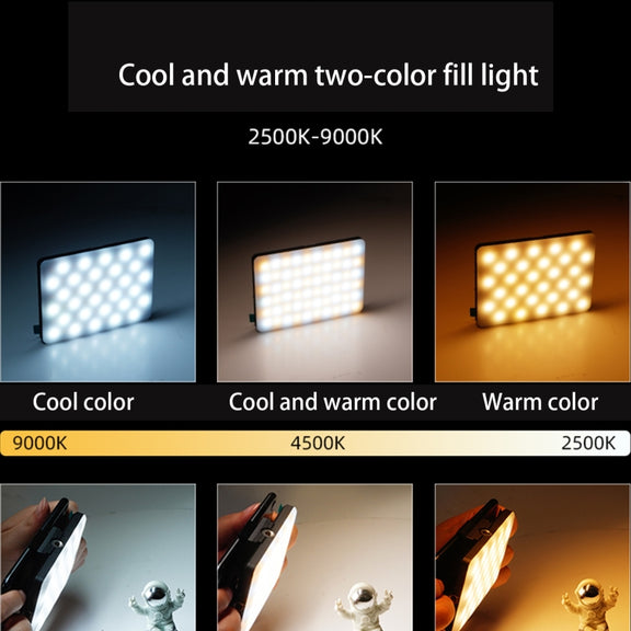 V11 Cool & Warm  With Screen  5W Mobile Phone Fill Light Live Broadcast Pocket Light