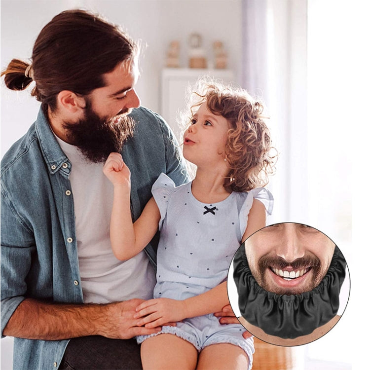 Men Beard Cover Oil and Stain Resistant Beard Pouch(Black)