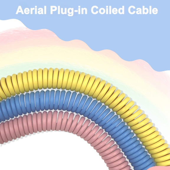 Ajazz AL60 USB To Type-C/USB-C Keyboard Extension Line Single Hole Connector, Cable Length: 2.3m(Peach Pink)