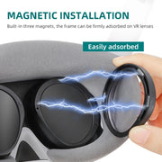 For PICO 4 Hifylux PC-QF25 1pair Magnetic Myopia Glasses Box Non-spherical Resin VR Glasses Accessories(500 Degrees)