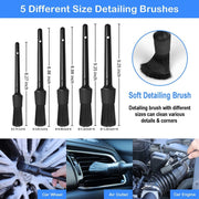 23pcs/set WRS-CS29 Car Wash Cleaning Brush Set Car Interior Crevice Cleaning Electric Drill Brush