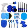 24pcs/set WRS-CS29 Car Wash Cleaning Brush Set Car Interior Crevice Cleaning Electric Drill Brush - Car washing supplies by PMC TechLife | Online Shopping South Africa | PMC TechLife | Buy Now Pay Later Mobicred
