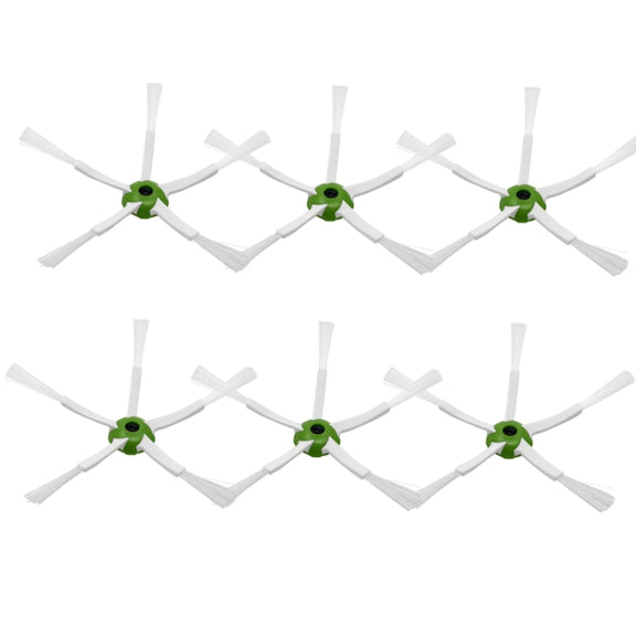For iRobot i7 i7+ E5 E6 i3 Vacuum Cleaner Accessories 6pcs Pentagonal Side Brush