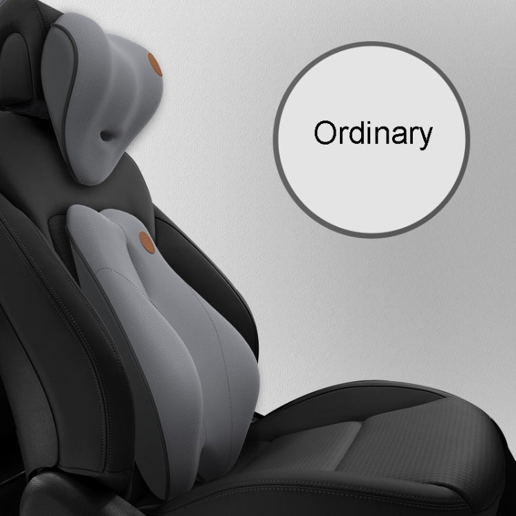 SR-21 Car Lumbar Cushion Headrest Seat Memory Foam Accessories, Style: Ordinary Headrest (Gray)