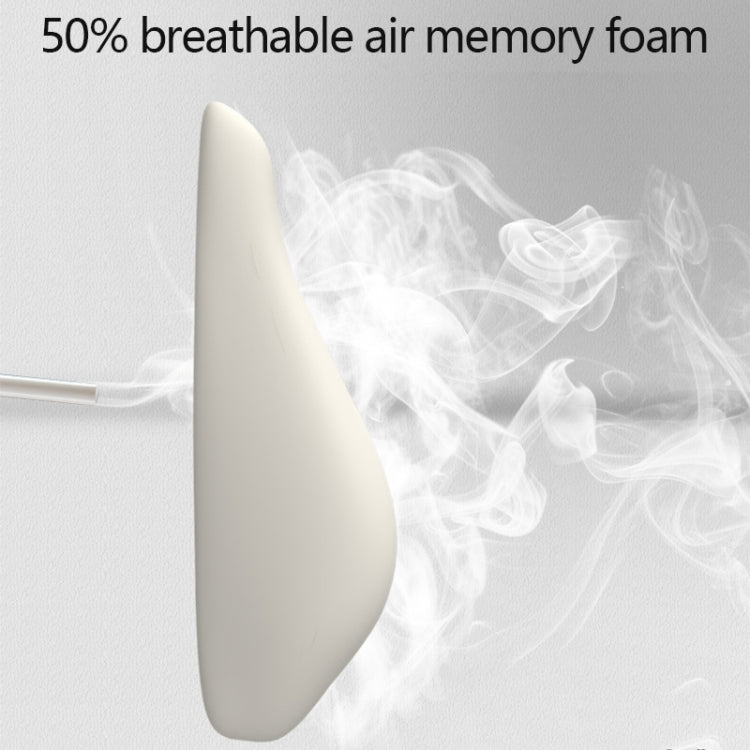 SR-21 Car Lumbar Cushion Headrest Seat Memory Foam Accessories, Style: Ordinary Headrest (Gray)