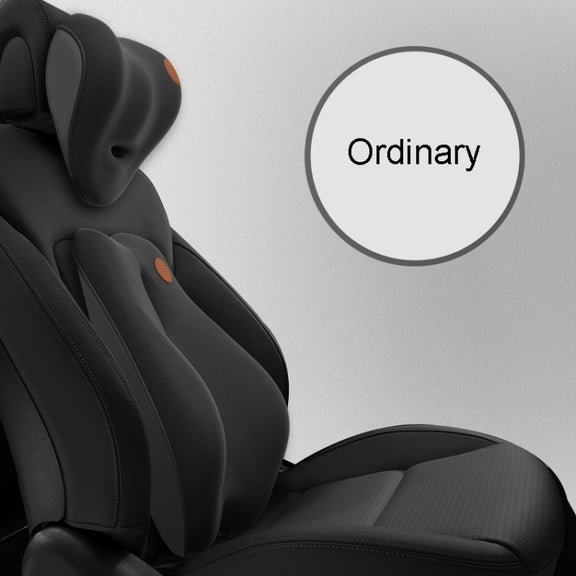 SR-21 Car Lumbar Cushion Headrest Seat Memory Foam Accessories, Style: Ordinary Lumbar Support (Black)