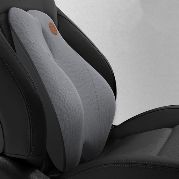 SR-21 Car Lumbar Cushion Headrest Seat Memory Foam Accessories, Style: Ordinary Lumbar Support (Gray)