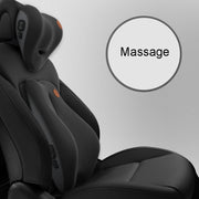 SR-21 Car Lumbar Cushion Headrest Seat Memory Foam Accessories, Style: Massage Lumbar Support (Black)