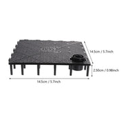 8pcs Fish Tank Bottom Filter Board Sand Mat(Black Tablet)