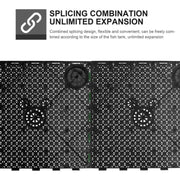 8pcs Fish Tank Bottom Filter Board Sand Mat(Black Tablet)