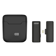 S11 Single Microphone 8 Pin Interface Wireless Lavalier Noise Canceling Microphone with Charging Case