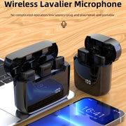 S11 Single Microphone 8 Pin Interface Wireless Lavalier Noise Canceling Microphone with Charging Case