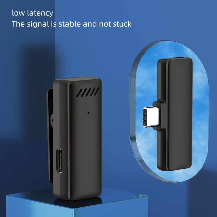 S11 Single Microphone 8 Pin Interface Wireless Lavalier Noise Canceling Microphone with Charging Case