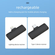 S11 Single Microphone 8 Pin Interface Wireless Lavalier Noise Canceling Microphone with Charging Case