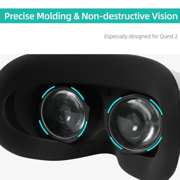 For Oculus Quest 2 Hifylux Q2-QF11 1pair Myopia Lens Frame Aspheric Resin VR Glasses Accessories(400 Degrees)