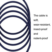 10m Blue and Black Net TRS 6.35mm Male To Caron Female Microphone XLR Balance Cable