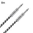 8m 2 Straight Head 6.35mm Guitar Cable Oxygen-Free Copper Core TS Large Two-core Cable - Microphone Audio Cable & Connector by PMC TechLife | Online Shopping South Africa | PMC TechLife | Buy Now Pay Later Mobicred