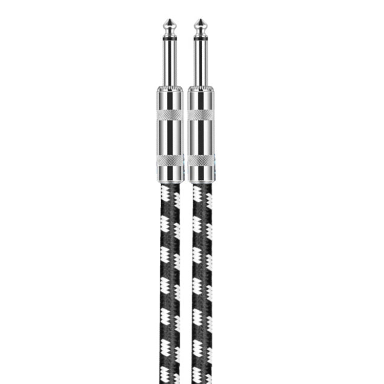 8m 2 Straight Head 6.35mm Guitar Cable Oxygen-Free Copper Core TS Large Two-core Cable