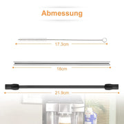 For Bosch VeroAroma / Siemens EQ.6 Series Coffee Machine Milk Pipe and Cleaning Brush Set(Dark Gray)