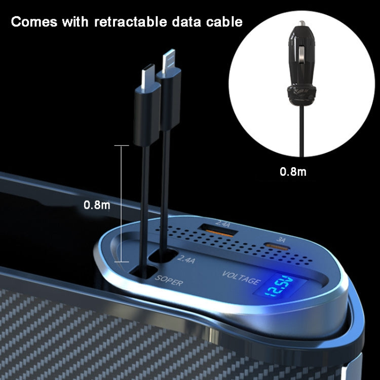 Vehicle Seat Gap Storage Box Organizer Front Seat Console Side Pocket ,Spec: Wireless Charging Ordinary  Wire