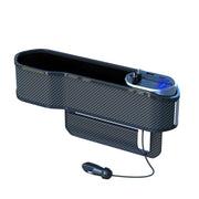 Vehicle Seat Gap Storage Box Organizer Front Seat Console Side Pocket ,Spec: No Wireless Charging Ordinary Wire