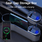 Vehicle Seat Gap Storage Box Organizer Front Seat Console Side Pocket ,Spec: Wireless Charging Upgrade Wire