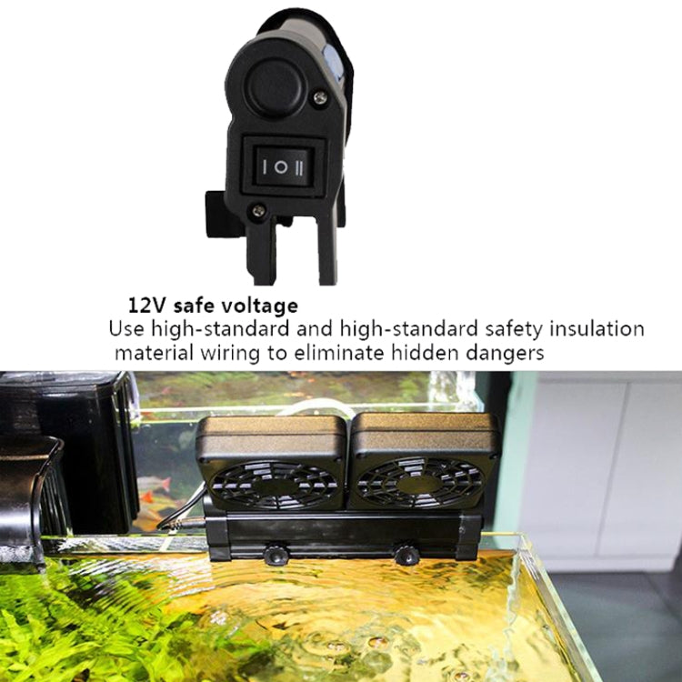 Fish Tank Cooling Fan Cooling Silent Aquarium Fan, Specification: 3 Head US Plug