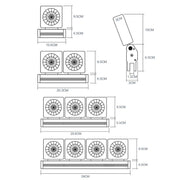Fish Tank Cooling Fan Cooling Silent Aquarium Fan, Specification: 1 Head EU Plug