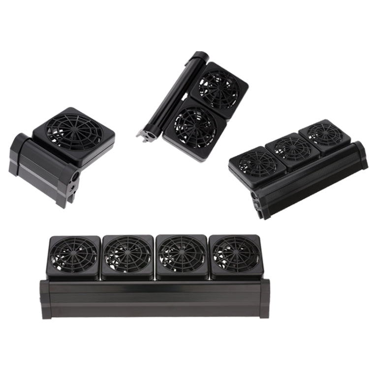Fish Tank Cooling Fan Cooling Silent Aquarium Fan, Specification: 3 Head UK Plug