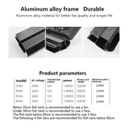 Fish Tank Cooling Fan Cooling Silent Aquarium Fan, Specification: 3 Head UK Plug