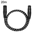 KN006 20m Male To Female Canon Line Audio Cable Microphone Power Amplifier XLR Cable(Black) - Microphone Audio Cable & Connector by PMC TechLife | Online Shopping South Africa | PMC TechLife | Buy Now Pay Later Mobicred
