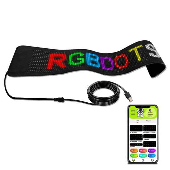 788x90mm Vehicle Rear Window Color Flexible LED Electronic Screen