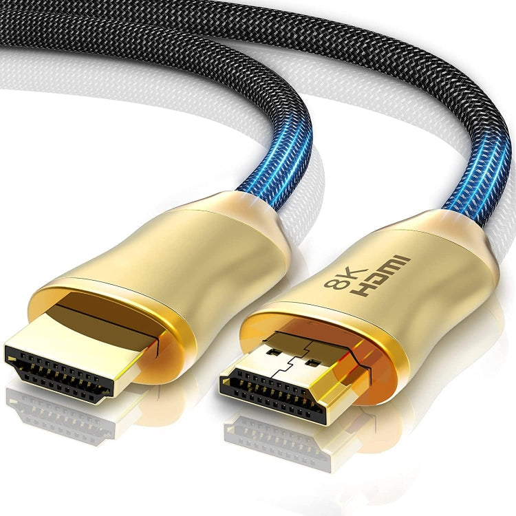 CO-HD801 1m HDMI 2.1 Version 8K 60Hz For PS4 Cable Projector Notebook Set-Top Box Cable(Gold)