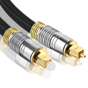 CO-TOS101 5m Optical Fiber Audio Cable Speaker Power Amplifier Digital Audiophile Square To Square Signal Cable(Bright Gold Plated)