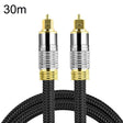 CO-TOS101 30m Optical Fiber Audio Cable Speaker Power Amplifier Digital Audiophile Square To Square Signal Cable(Bright Gold Plated) - Audio Optical Cables by PMC TechLife | Online Shopping South Africa | PMC TechLife | Buy Now Pay Later Mobicred