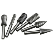 Hard High Carbon Steel Rotary Carving Knife Abrasive Processing Grinding Head Set(6pcs/set)