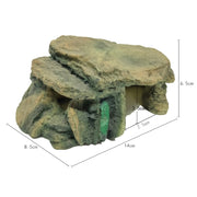 GT013S Resin Turtle Sunbed Climbing Table Stump Hideaway House Sunback Table