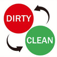Dishwasher Round Magnet Clean Dirty Sign Double-Sided Dishwasher Magnet Cover(Red Green) - Dish Washers & Accessories by PMc TechLife | Online Shopping South Africa | PMc TechLife | Buy Now Pay Later Mobicred