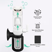 MB-201 Small Fish Tank Aquarium Mini Pneumatic Filter Oxygenator