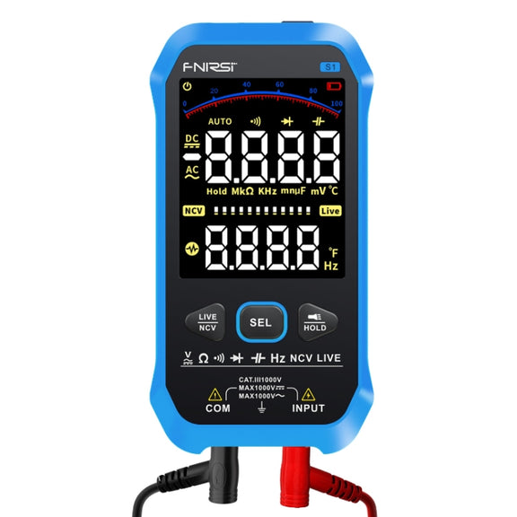 FNIRSI S1 Digital High Precision Fully Automatic Digital Multimeter(Blue)