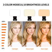 BL01 Rechargeable Video Conference Lighting With Three Color Temperature Stepless Dimming