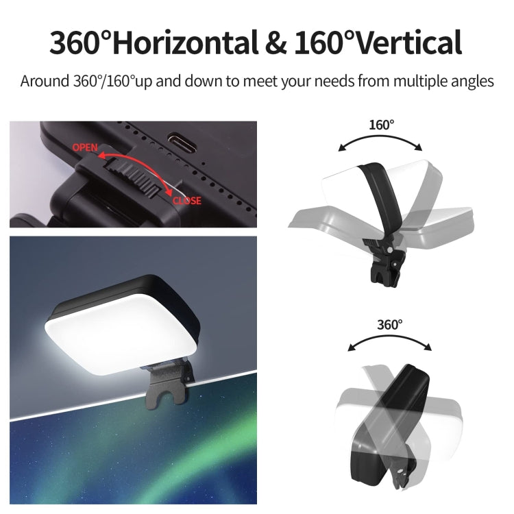 BL01 Rechargeable Video Conference Lighting With Three Color Temperature Stepless Dimming