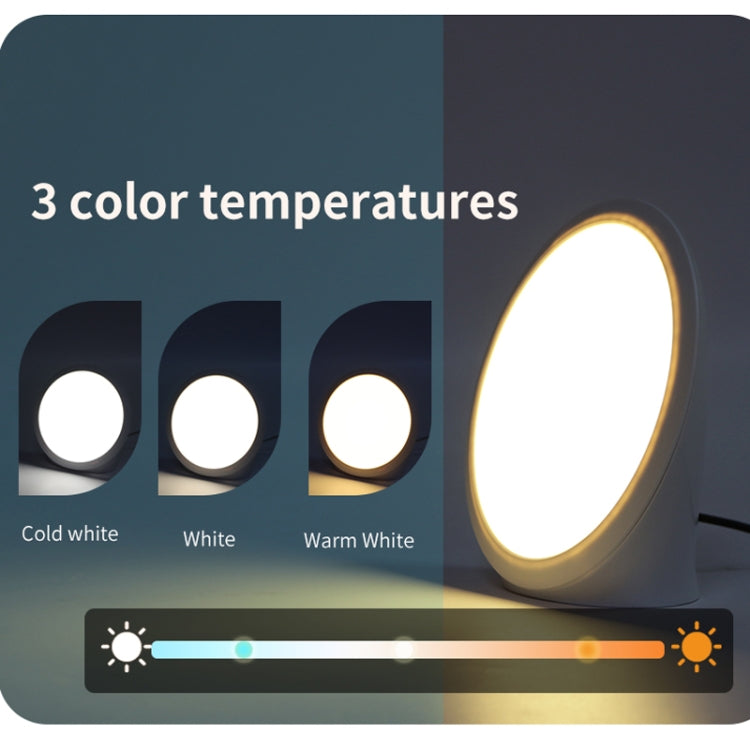 JSK-SL02 LED SAD Touch Timing Stepless Dimming Therapy Mood Desk Lamp Simulate Natural Light US Plug