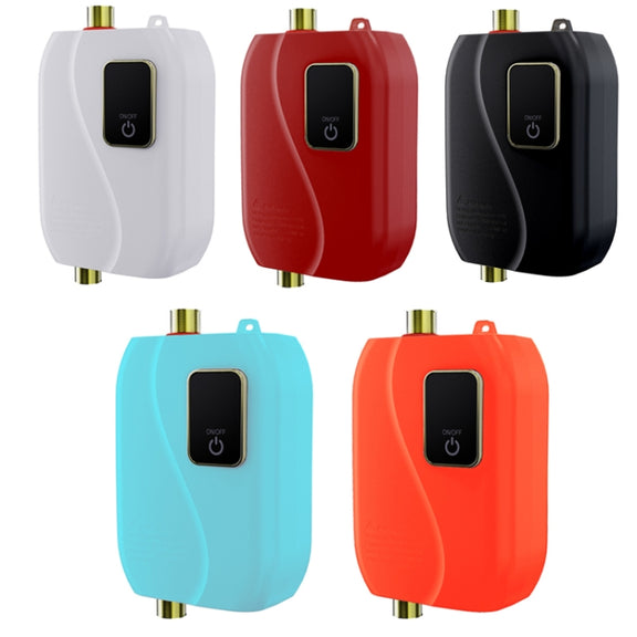 Instant Water Heater Mini Kitchen Quick Heater Household Hand Washing Water Heater EU  Plug(Black)